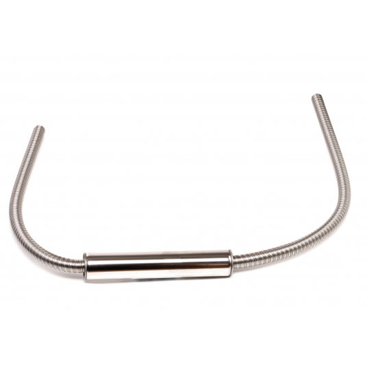 Lydpotte i rustfrit stål - til rør diameter 24 mm - reducerer udstødningen støjen betragteligt. L 1800mm.