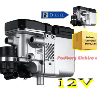 Webasto Thermo Top E diesel 12 volt 4 kw. bilvarmer fyr sæt.
