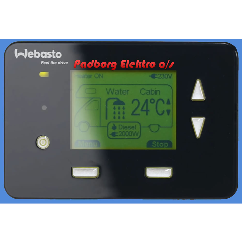 1320808A - Digital kontrol panel Dual Top Evo "Autocamper/RV MODEL." Inkl. komplet monteringssæt