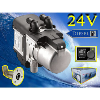 9028080E Webasto Thermo Pro 50 Eco Marine diesel 24 volt 5 kw. bådvarmer fyr Kompletsæt